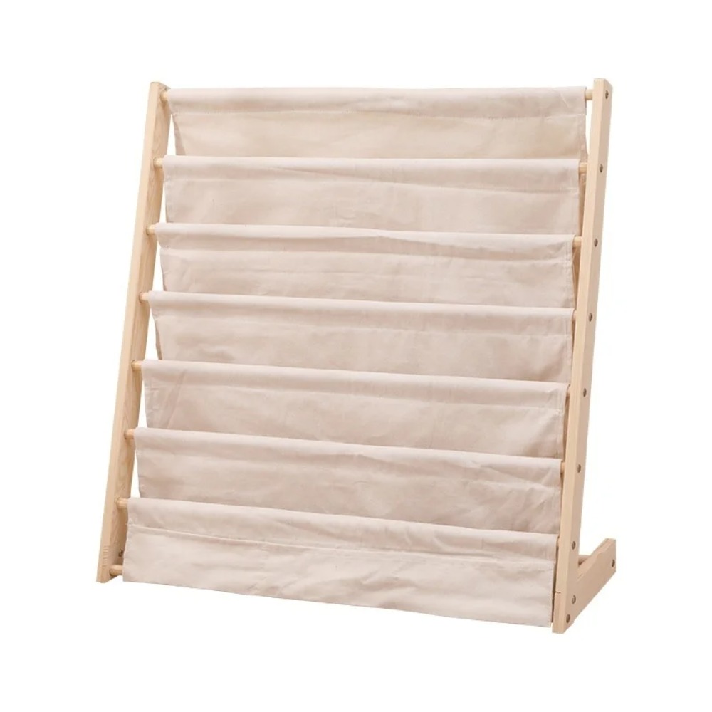 Montessori Shelf Toy - Houten boekenplank, meerlaags opbergrek voor prentenboeken,