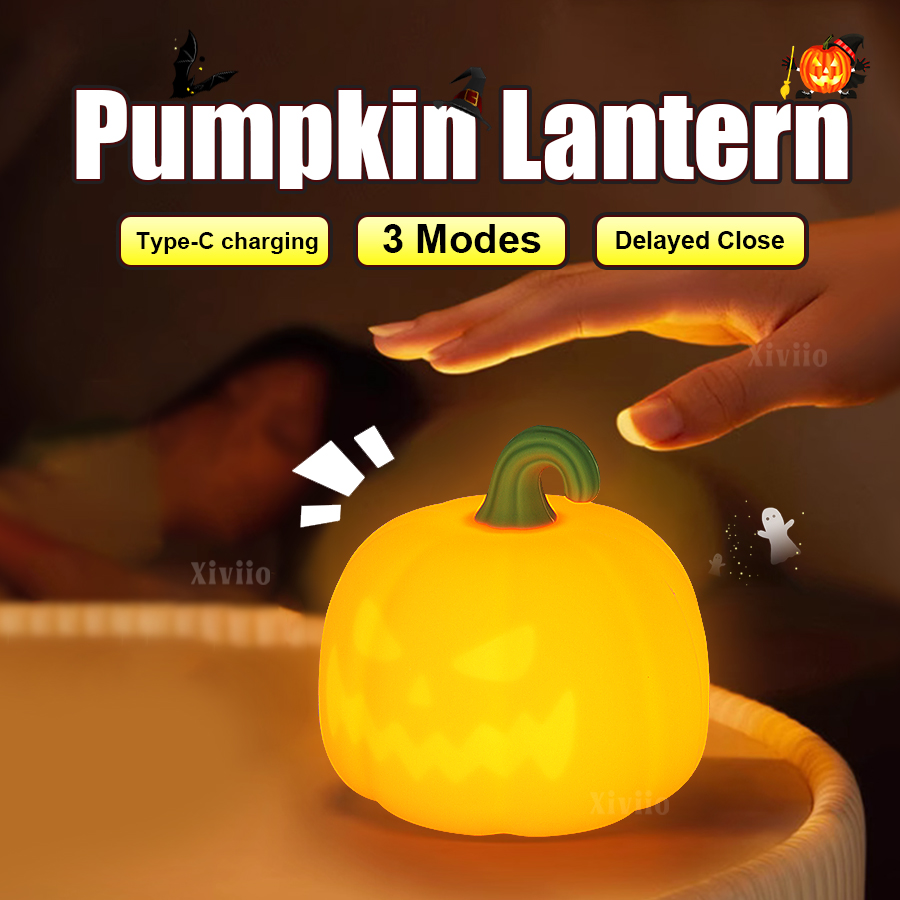 Online Educational Games For Kids - Halloween-pompoenlamp Superzachte siliconen pompoenlamp Kinderspeelgoed Geschenken