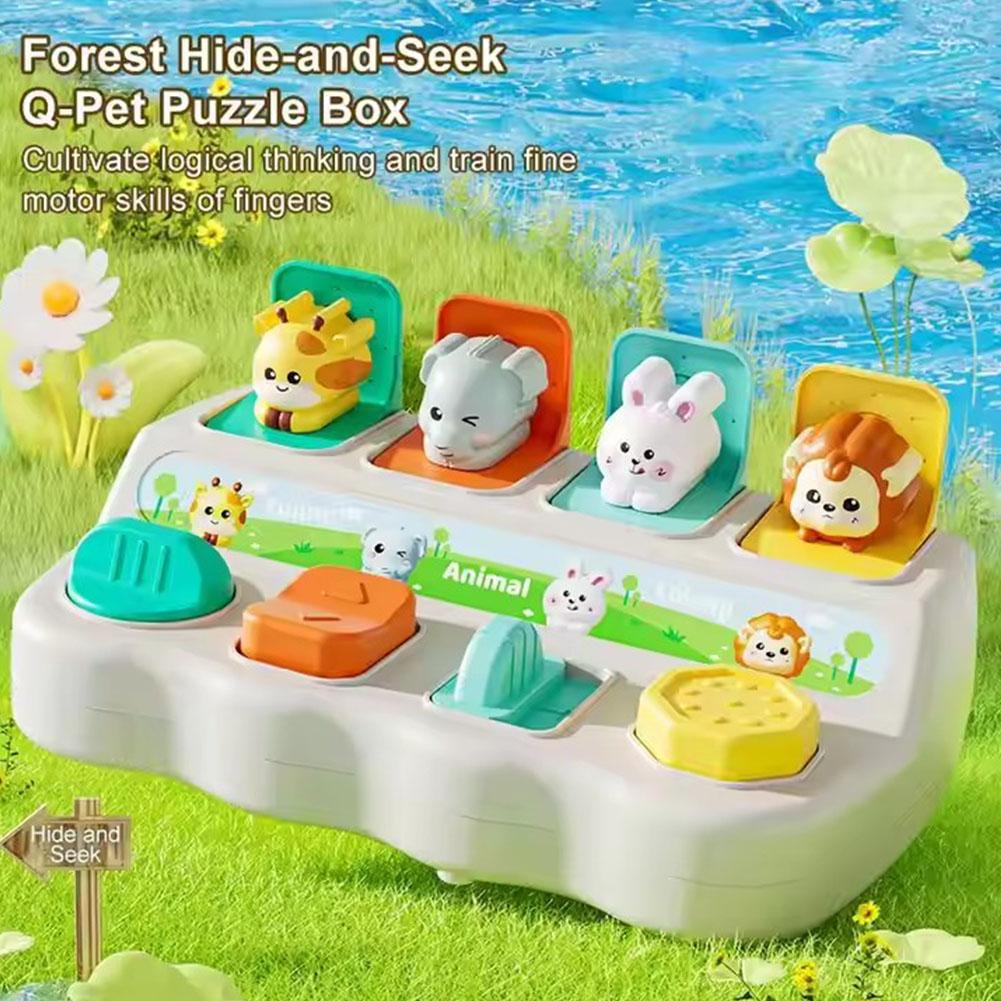 Kids Educational Box - Montessori Pop-up Dieren Speelgoed en Leerdozen