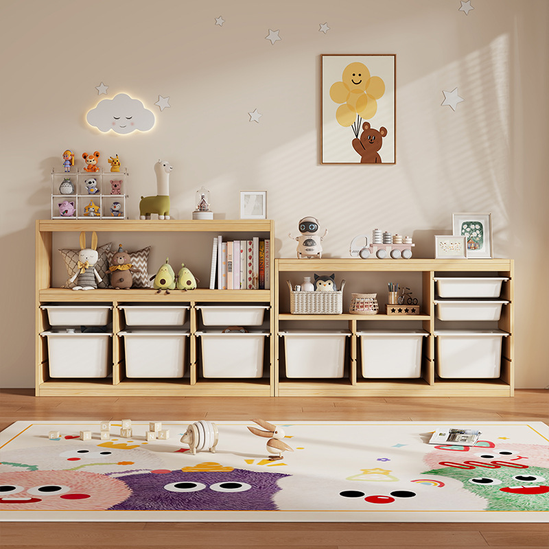 Montessori Shelf Toy - Speelgoedkast Montessori kinderboekenkast grote capaciteit opbergplank