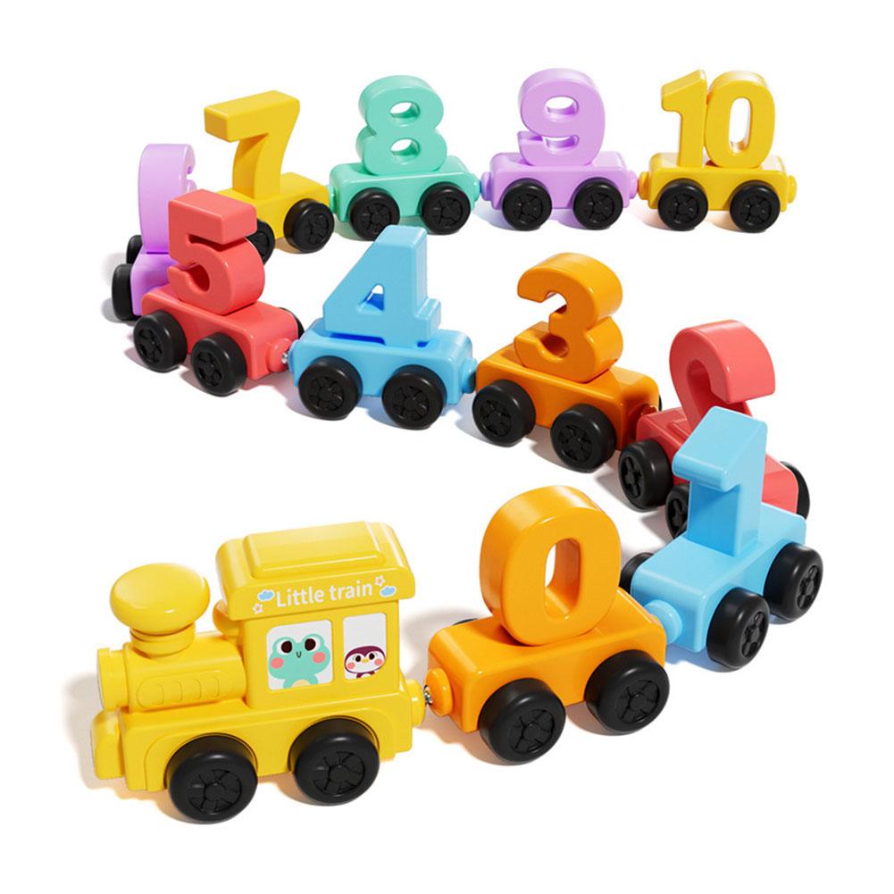 Kids Educational Box - Montessori Educatief Speelgoed Treinset Houten Magnetische