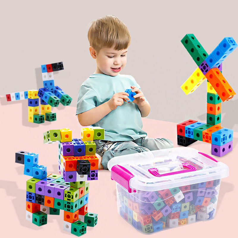 Math Manipulative Set - Wiskunde kubussen set van 100 kubussen,