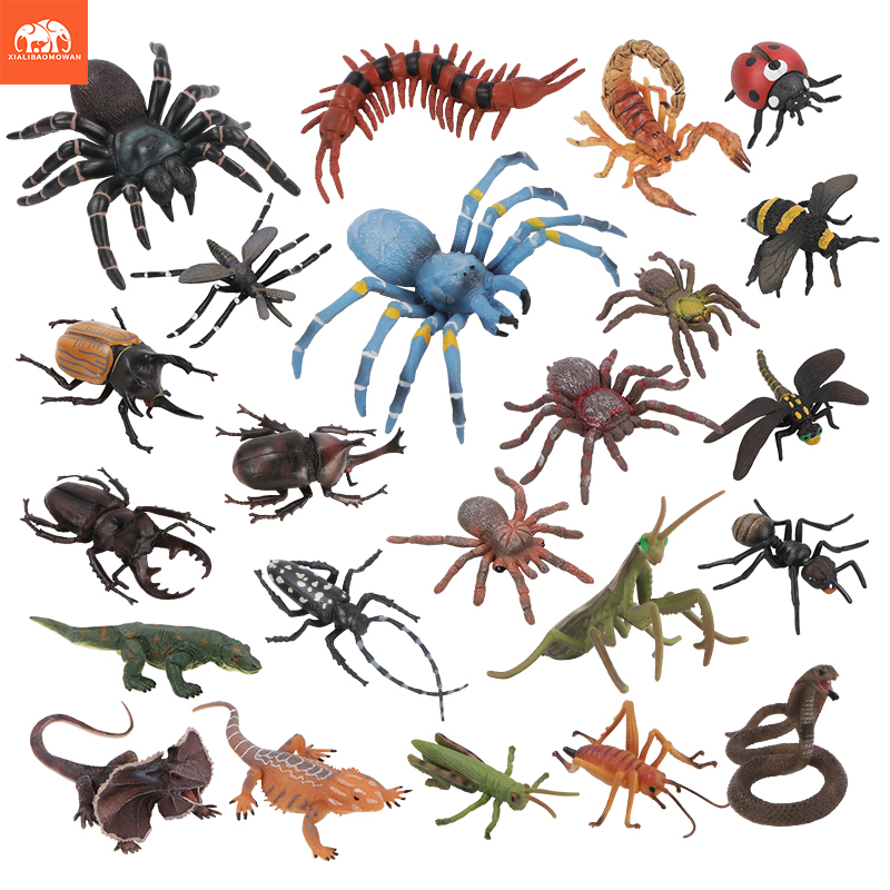 Kids Educational Box - Educatieve simulatie insecten- en wilddierenfigurenset -
