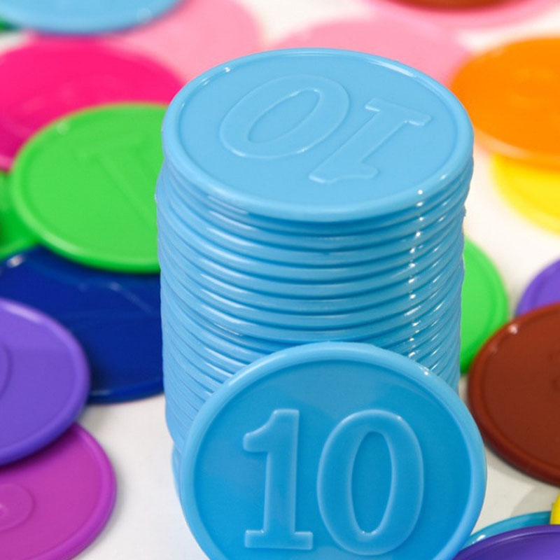 40PCS Poker Chips Met Nummers  - Math Manipulative Set recensie en prijs