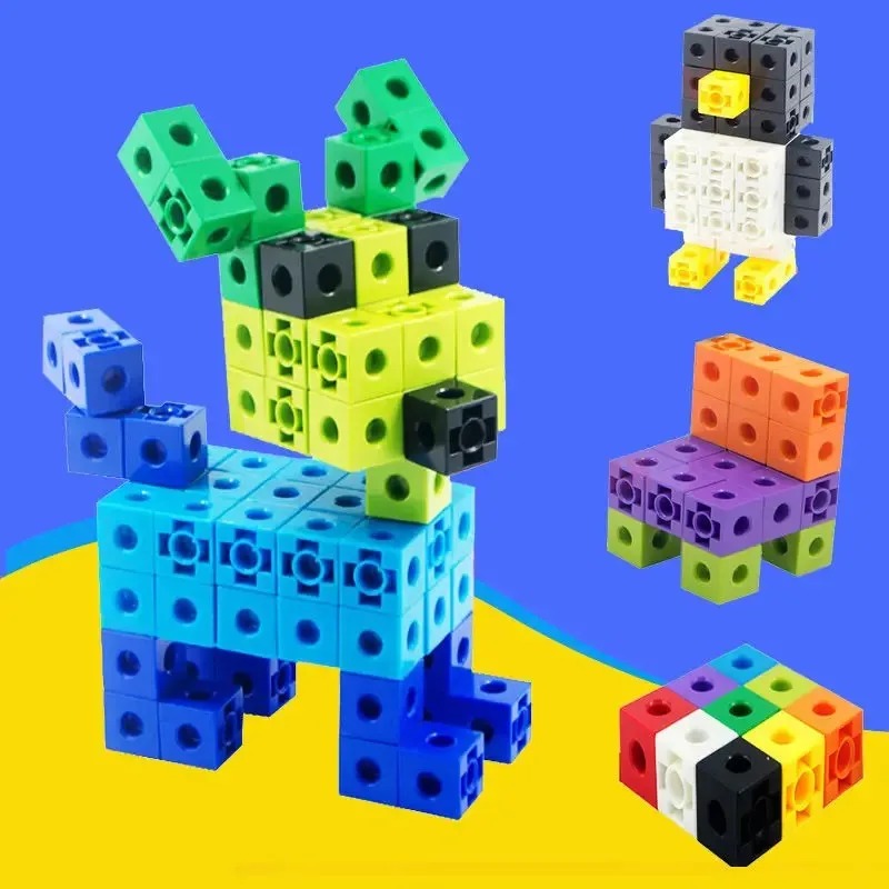 100-delige set verbindbare kub - Math Manipulative Set recensie en prijs