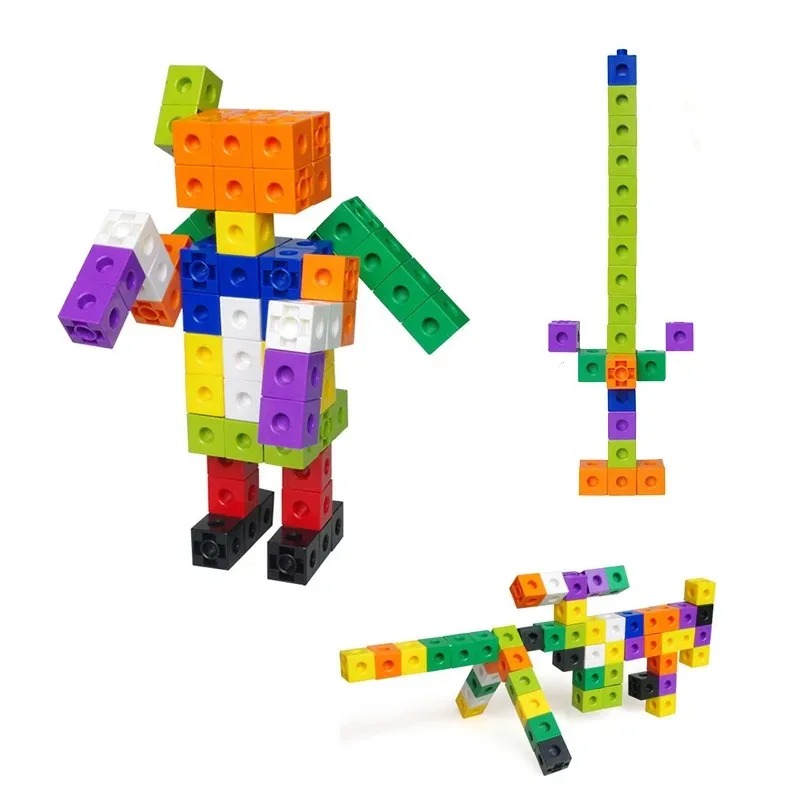 100-delige set verbindbare kub - Math Manipulative Set recensie en prijs