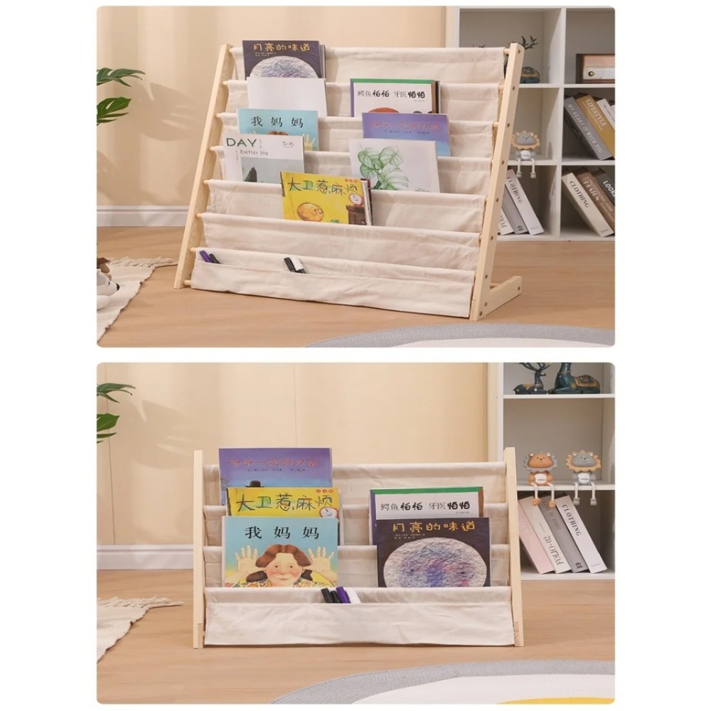 Houten boekenplank, meerlaags  - Montessori Shelf Toy recensie en prijs