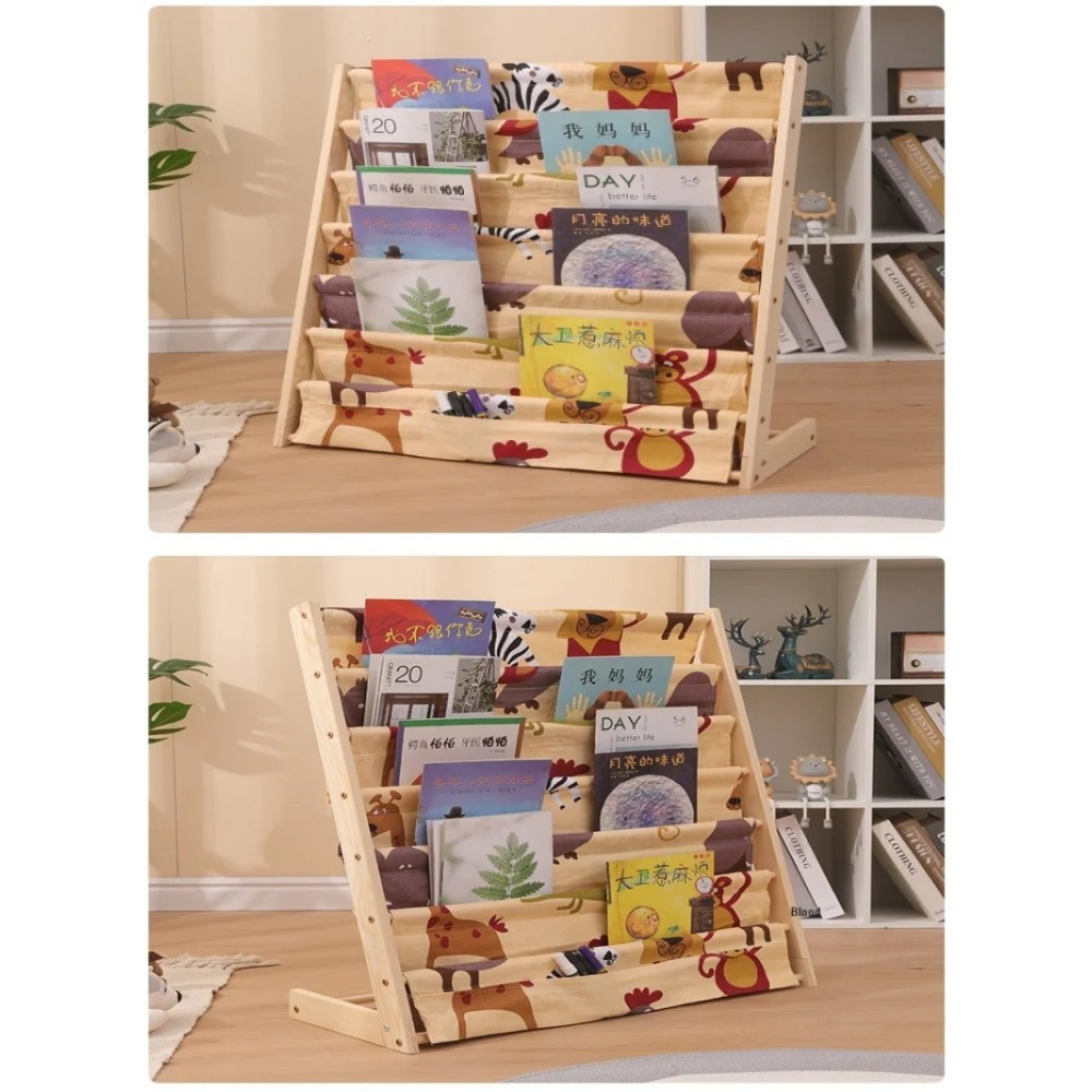 Houten boekenplank, meerlaags  - Montessori Shelf Toy recensie en prijs