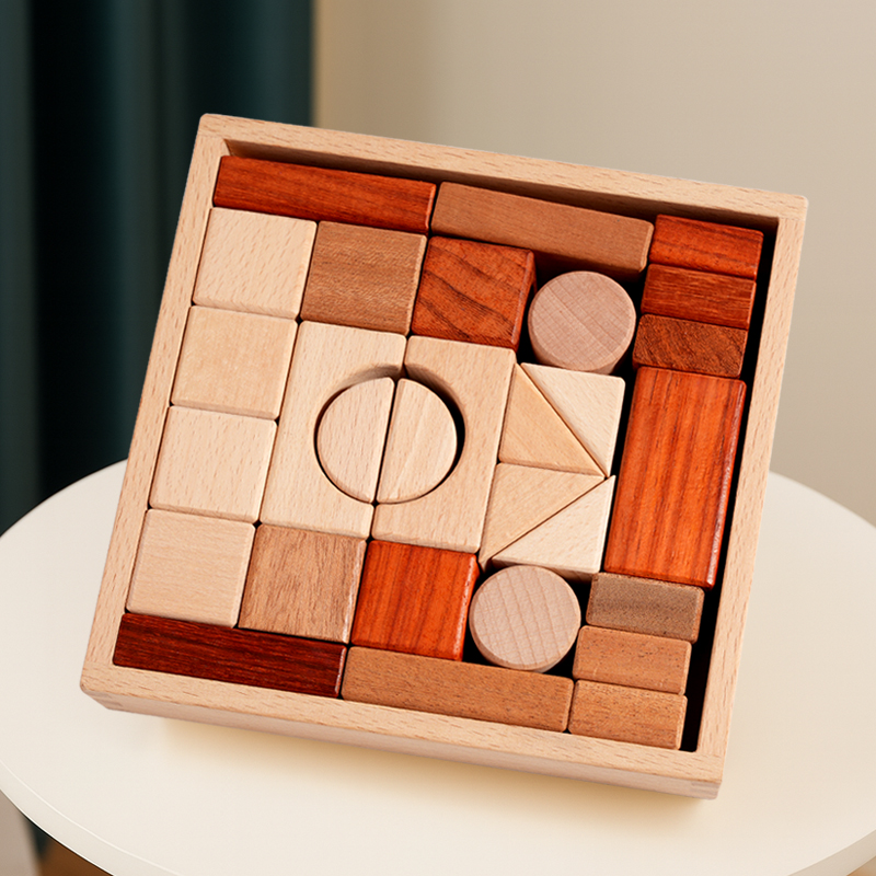 29 Stuk Hout DIY Bouwsteen Nie - Kids Educational Box recensie en prijs