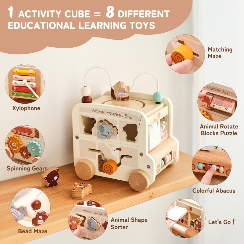 Montessori houten kinderspeelg - Kids Educational Box recensie en prijs