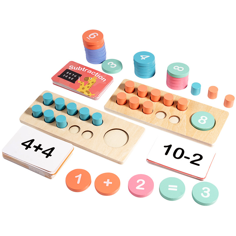 Houten nummerbord voor kindere - Math Manipulative Set recensie en prijs