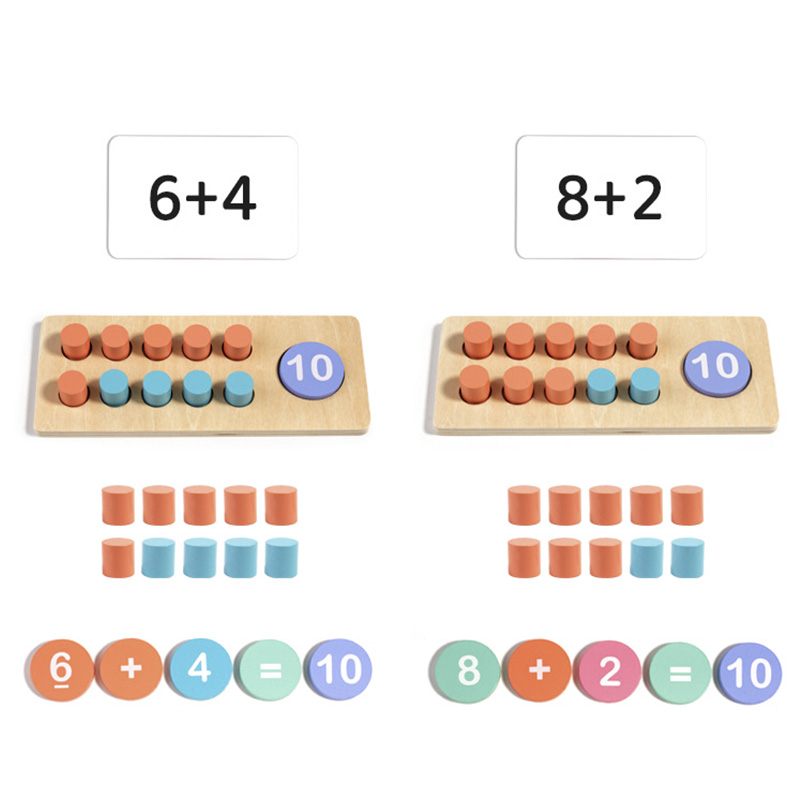 Houten nummerbord voor kindere - Math Manipulative Set recensie en prijs