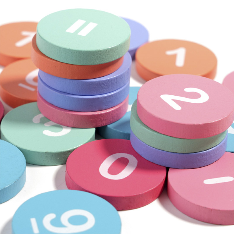 Houten nummerbord voor kindere - Math Manipulative Set recensie en prijs