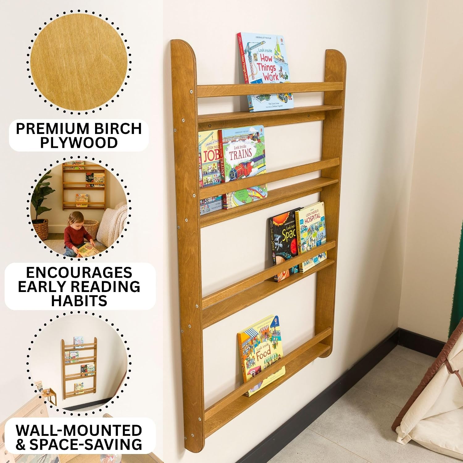 Montessori Wandboekenplank Spe - Montessori Shelf Toy recensie en prijs