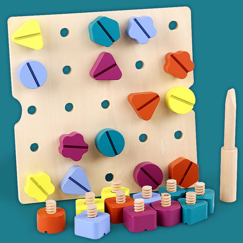 Kinderen Houten Schroef Moer D - Montessori Shelf Toy recensie en prijs