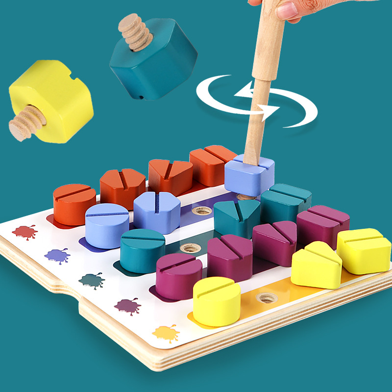 Kinderen Houten Schroef Moer D - Montessori Shelf Toy recensie en prijs
