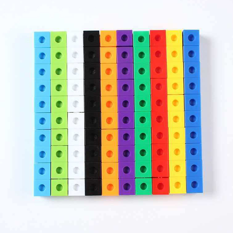 100-delige set verbindbare kub - Math Manipulative Set recensie en prijs