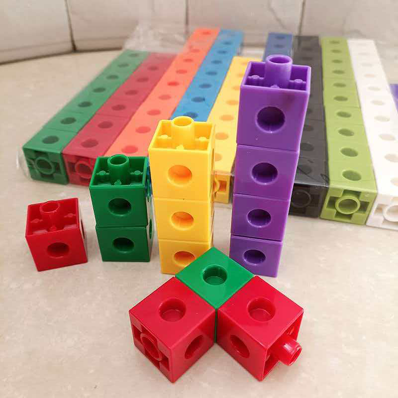 100-delige set verbindbare kub - Math Manipulative Set recensie en prijs