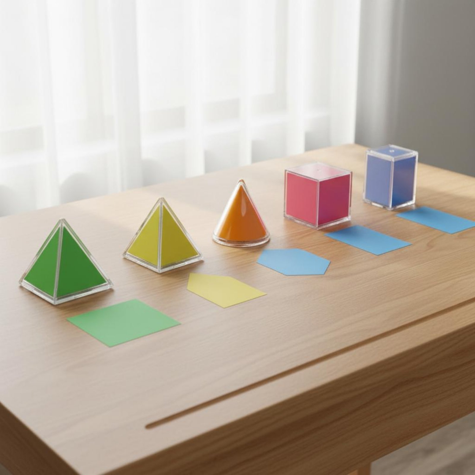 8 stuks transparante geometris - Math Manipulative Set recensie en prijs