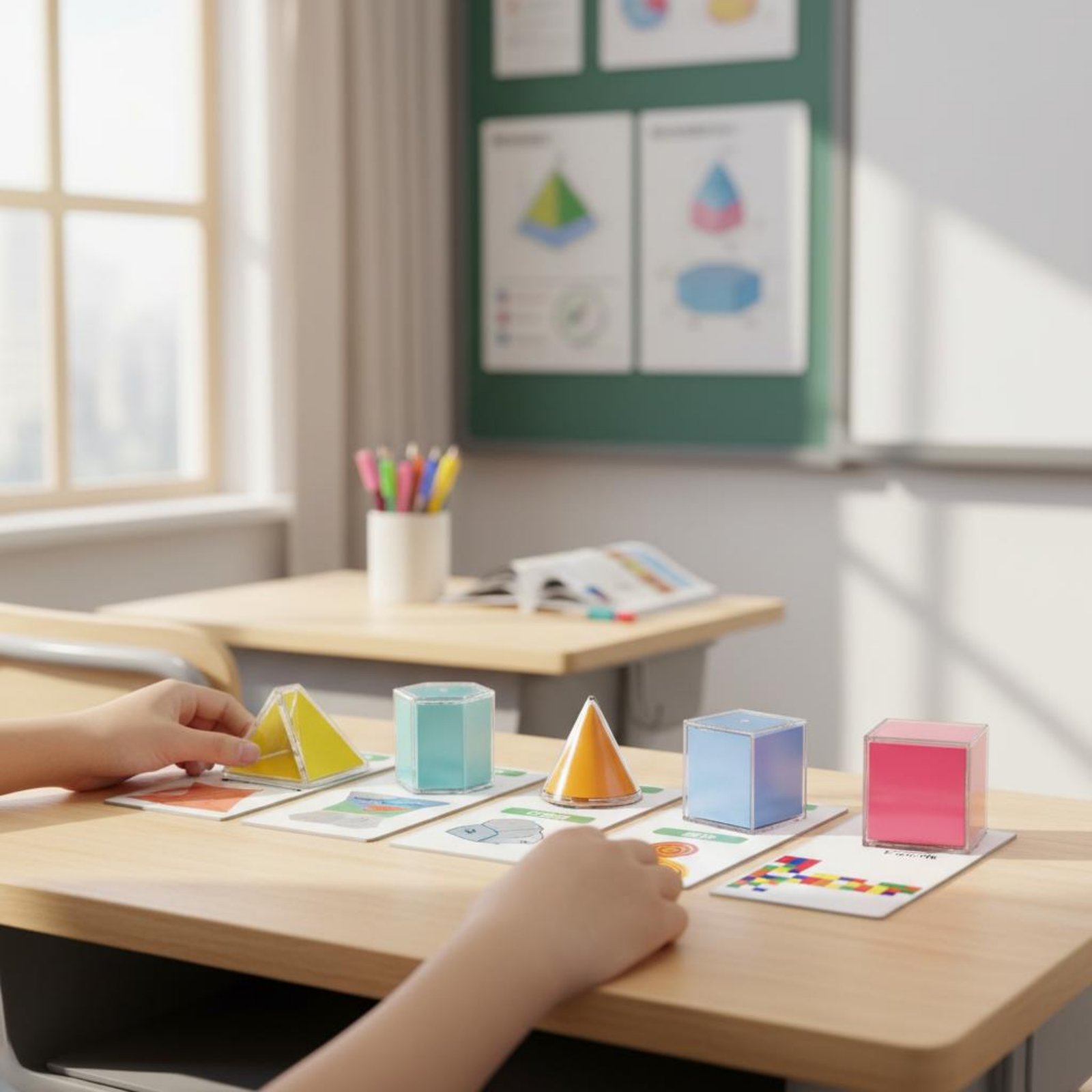 8 stuks transparante geometris - Math Manipulative Set recensie en prijs