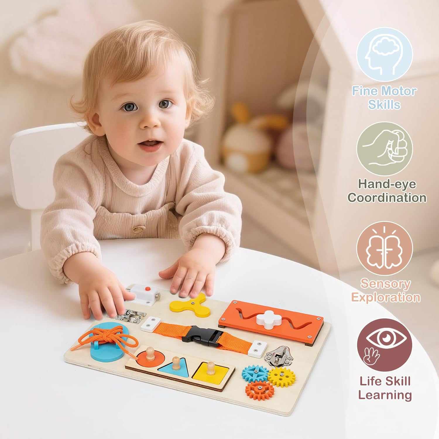 Montessori druk bord voor peut - Kids Educational Box recensie en prijs