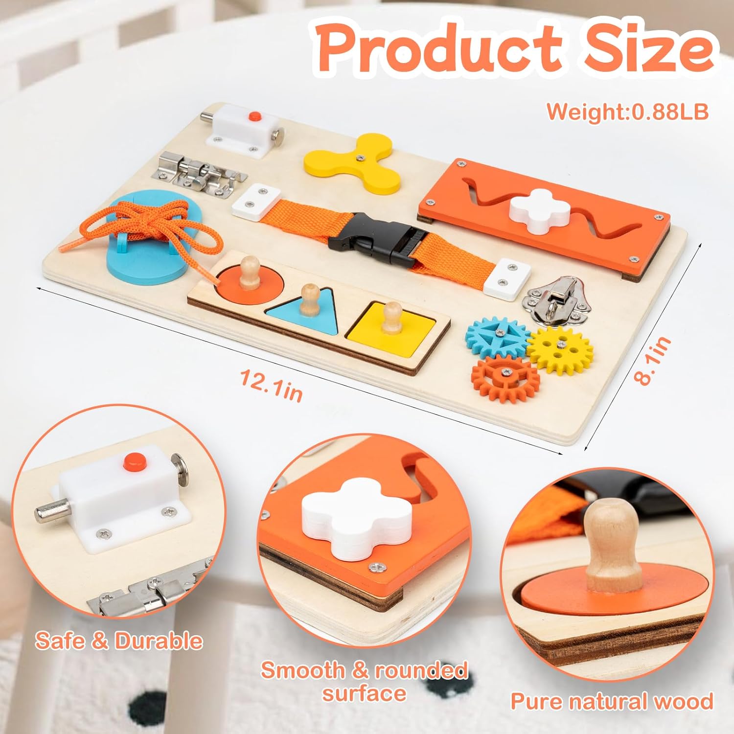 Montessori druk bord voor peut - Kids Educational Box recensie en prijs