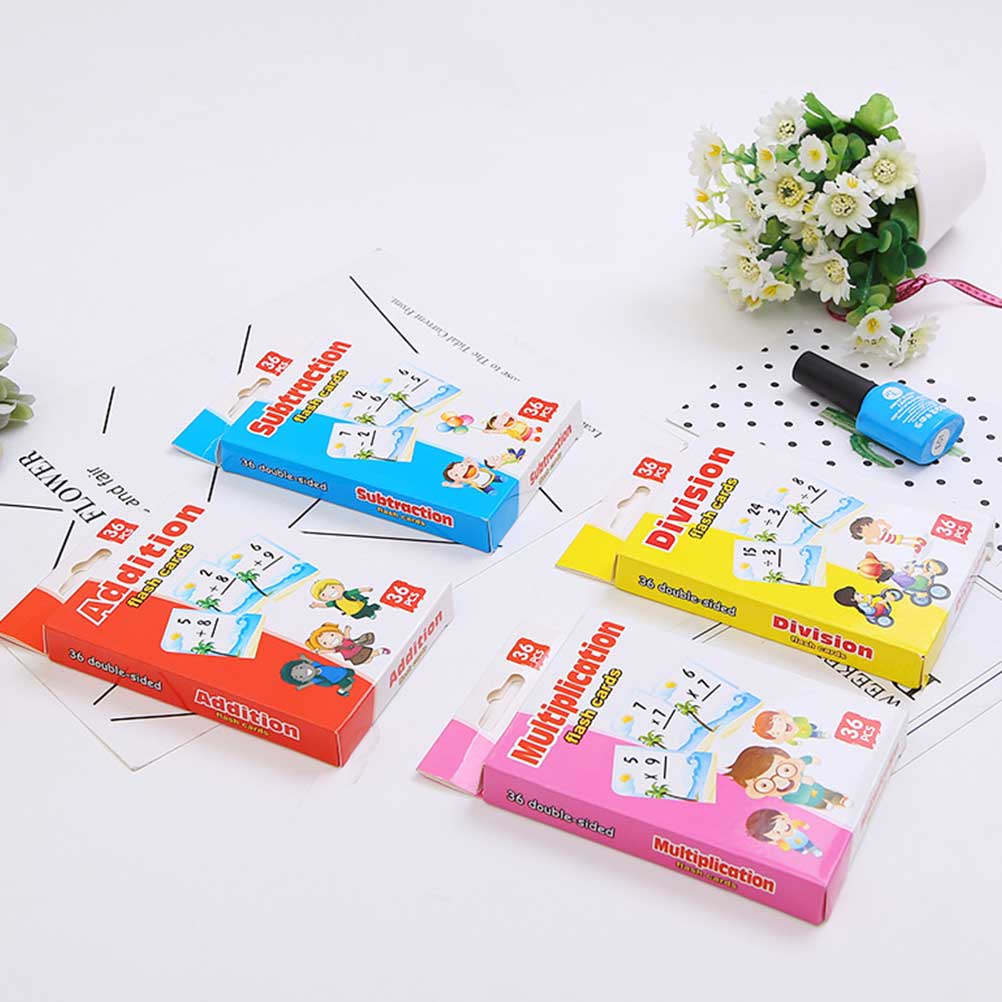 4 dozen wiskunde-studiekaarten - Kids Educational Box recensie en prijs