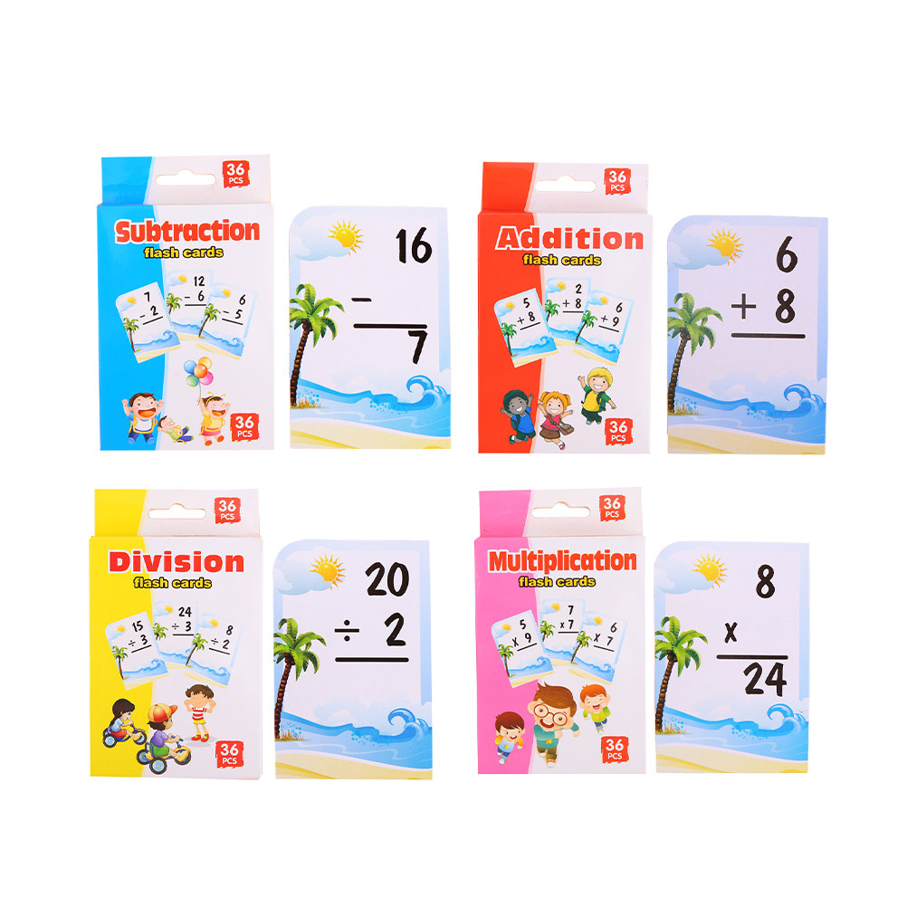 4 dozen wiskunde-studiekaarten - Kids Educational Box recensie en prijs