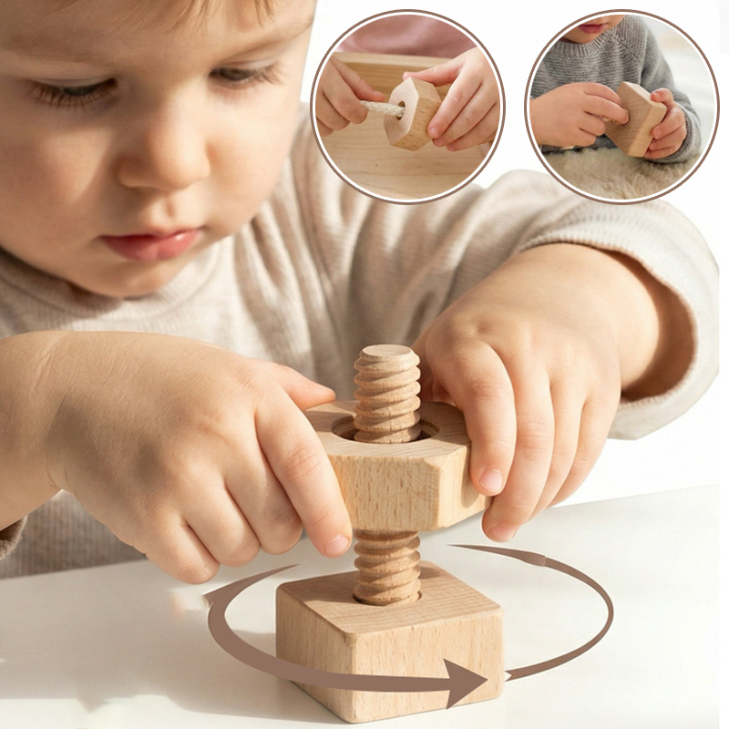 Baby Schroefdraad Touw Spel Mo - Montessori Shelf Toy recensie en prijs