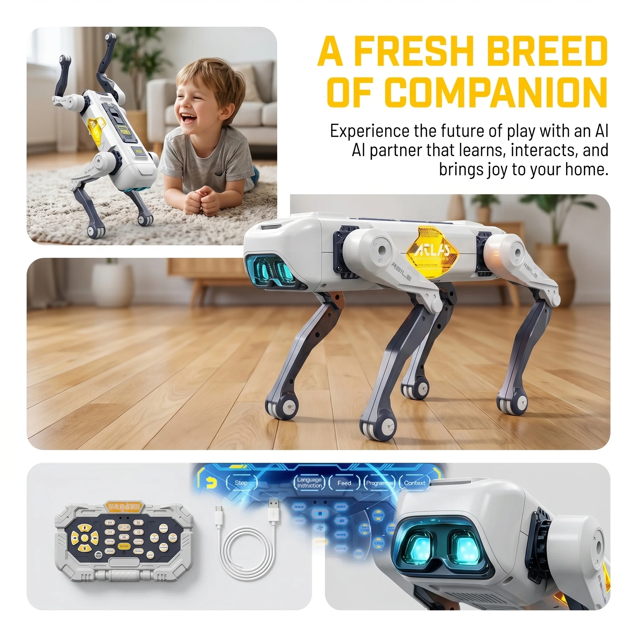 AI Slimme Robot Hond, Spraak-  - Online Educational Games For Kids recensie en prijs