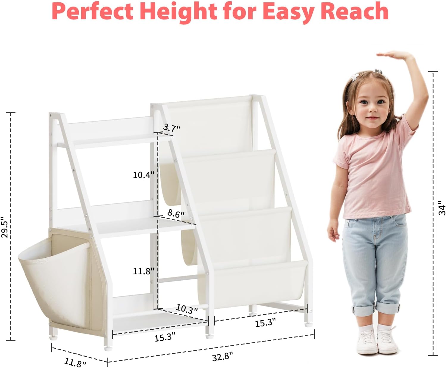 3-laags kinderboekenplank en s - Montessori Shelf Toy recensie en prijs